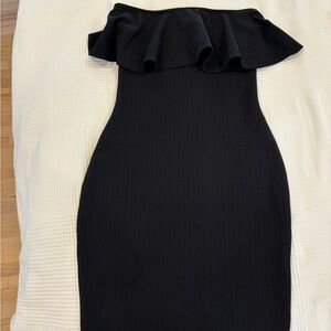 Elegant Black Strapless Dress